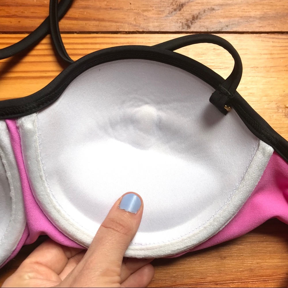 OP Tri-colored Bikini Top, EUC, L - Picture 10 of 13